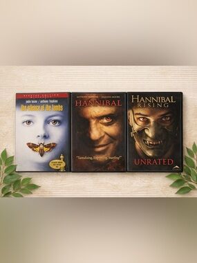 🖤 Hannibal Lecter Trilogy — DVD Bundle (3 Films)